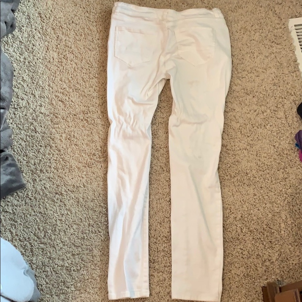 White Ripped Jeans - Picture 2 of 2
